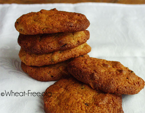 Wheat & gluten free Chewy Almond Cookies recipe