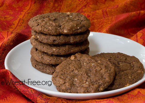 Wheat/gluten free Mocha Chocolate Chip Cookies recipe