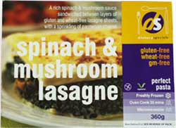 Wheat free and gluten free lasagne Wheat free and gluten free lasagne