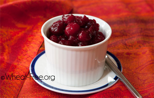 Wheat & gluten free Cranberry Sauce recipe