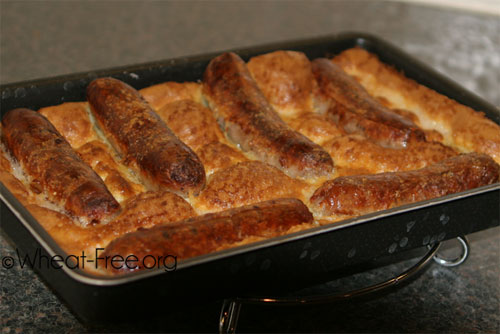 Wheat & gluten free Toad-in-the-Hole recipe #2