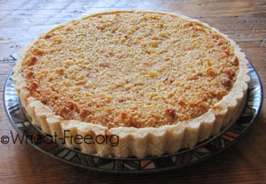 wheat & gluten free treacle tart recipe