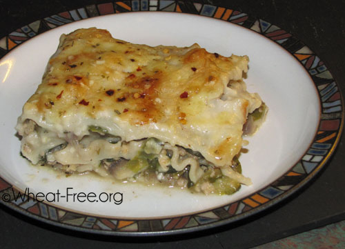 Wheat & gluten free Ground Turkey Lasagne recipe Wheat & gluten free Ground Turkey Lasagne recipe