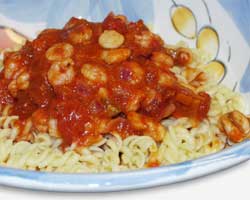 Wheat & gluten free Scallops & Prawns in White Wine & Tomato Sauce recipe