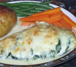 Wheat & gluten free Spinach haddock recipe