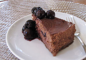The Allergy-Free Cook - double chocolate-cherry cheesecake recipe The Allergy-Free Cook - double chocolate-cherry cheesecake recipe