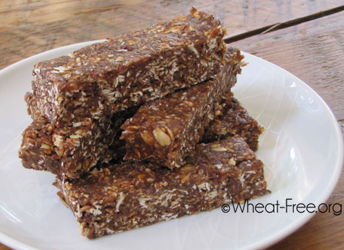 Wheat & gluten free Almond Butter Energy Bars recipe