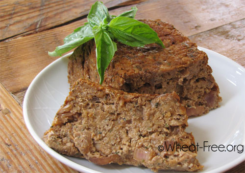 Wheat & gluten free Meatless Loaf recipe