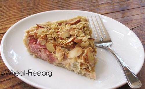 Wheat free Rhubarb & Custard Pie recipe