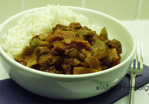 Wheat free Soya chilli recipe