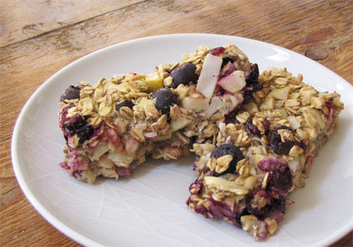 Wheat & gluten free apple berry oat bars recipe