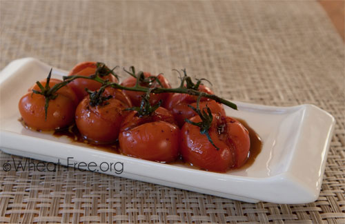 Wheat & gluten free Baked Cherry Tomatoes recipe