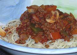 Wheat & gluten free Bison Bolognese recipe Wheat & gluten free Bison Bolognese recipe
