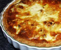 Wheat & gluten free Cheese & leek tart recipe