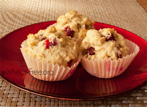 Wheat & gluten free Cranberry Muffins recipe