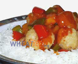 Wheat & gluten free Sweet & sour crispy king prawns recipe