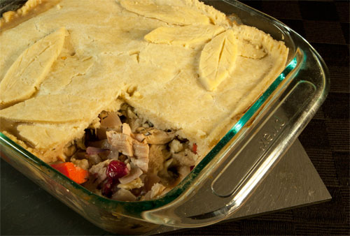 Wheat & gluten free Turkey & Cranberry Pie recipe