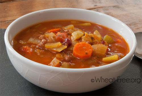 Wheat & gluten free Vegetable Bean Soup recipe