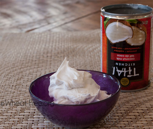 Wheat & gluten free Whipped Coconut Milk recipe Wheat & gluten free Whipped Coconut Milk recipe