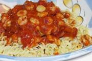 Wheat & gluten free Scallops & Prawns in White Wine & Tomato Sauce recipe