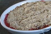 Wheat free Rhubarb Crumble recipe
